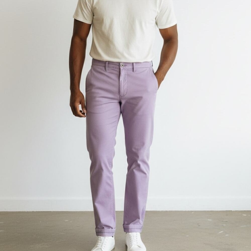 Vintage Sean John Men's Chinos Lavender Straight Leg 32x30 Y2K
